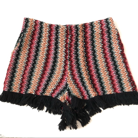Zara Pants - Zara stripe knit shorts Medium